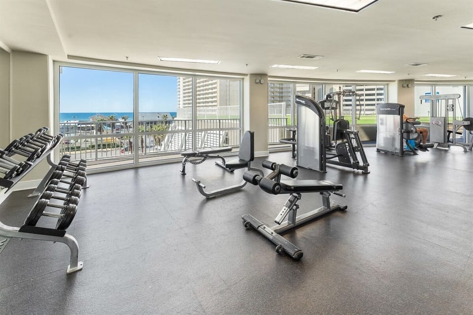  Gulf View's fully equipped fitness center