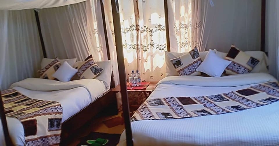 Twin Room | Premium bedding, memory foam beds, desk, iron/ironing board