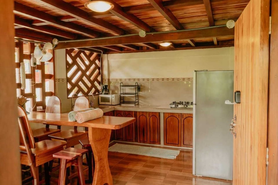 Family House, 2 Bedrooms, Garden View | Private kitchen | Coffee/tea maker, fridge, microwave, electric kettle
