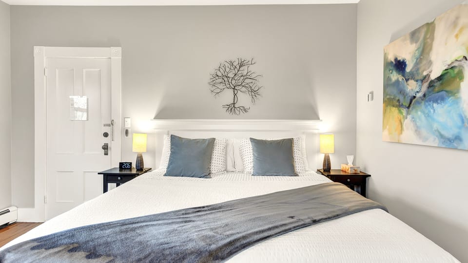Deluxe Room (2nd Floor) | Premium bedding, memory foam beds, desk, laptop workspace