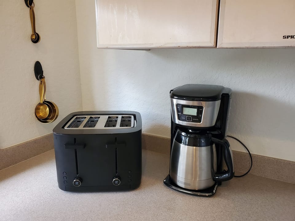 Coffee machine and toaster