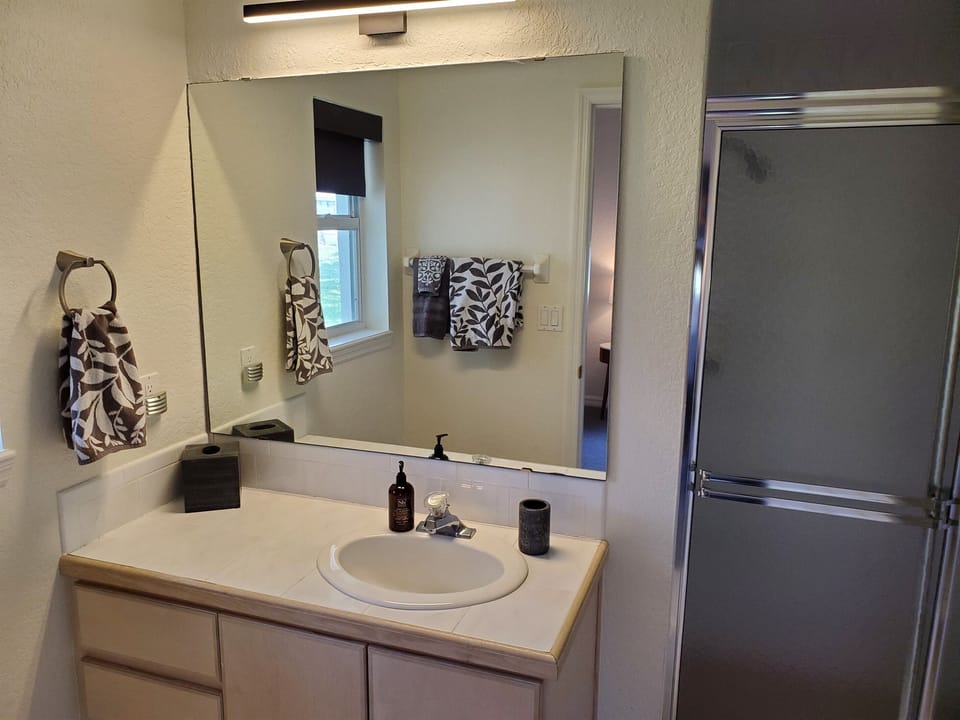 2nd King private bathroom with walk in shower