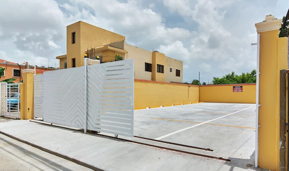 Free gated parking with remote control