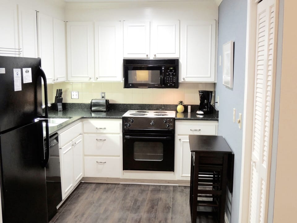 Fully stocked kitchen so you can cook "at home" during your vacation.