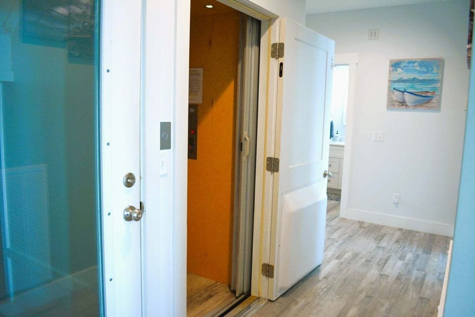 Lower Level Hallway and Elevator