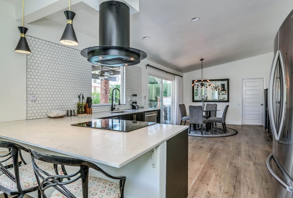 Kitchen View to Dining Area