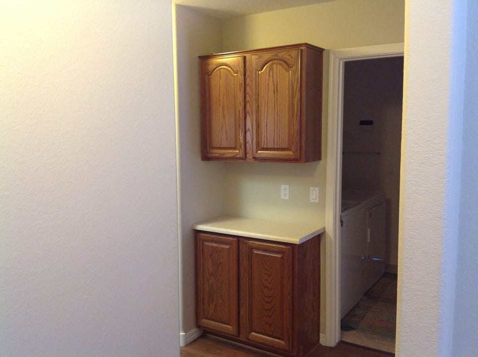 Plenty of cabinet space for your supplies