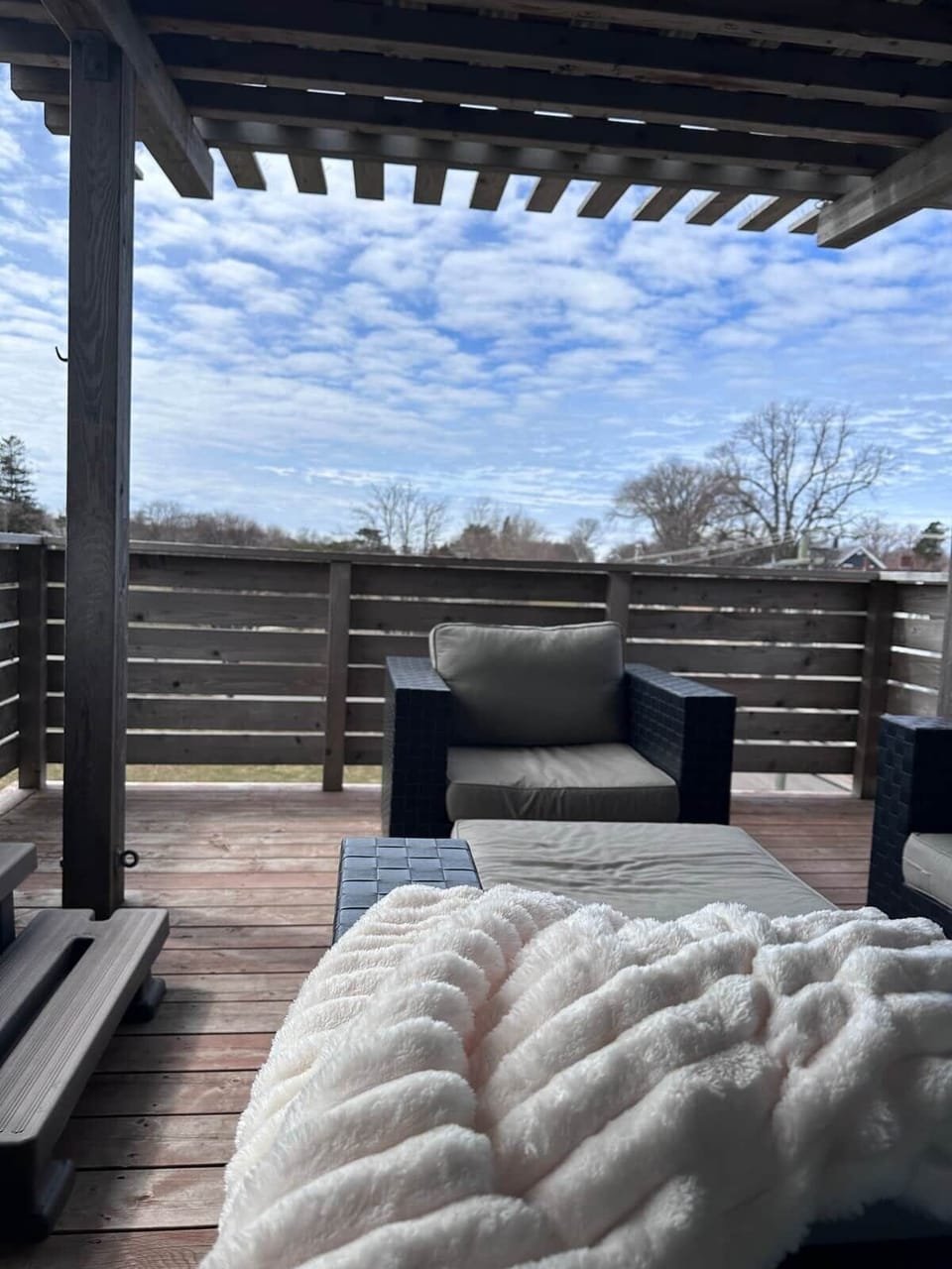 Private roof top patio with hot tub 
