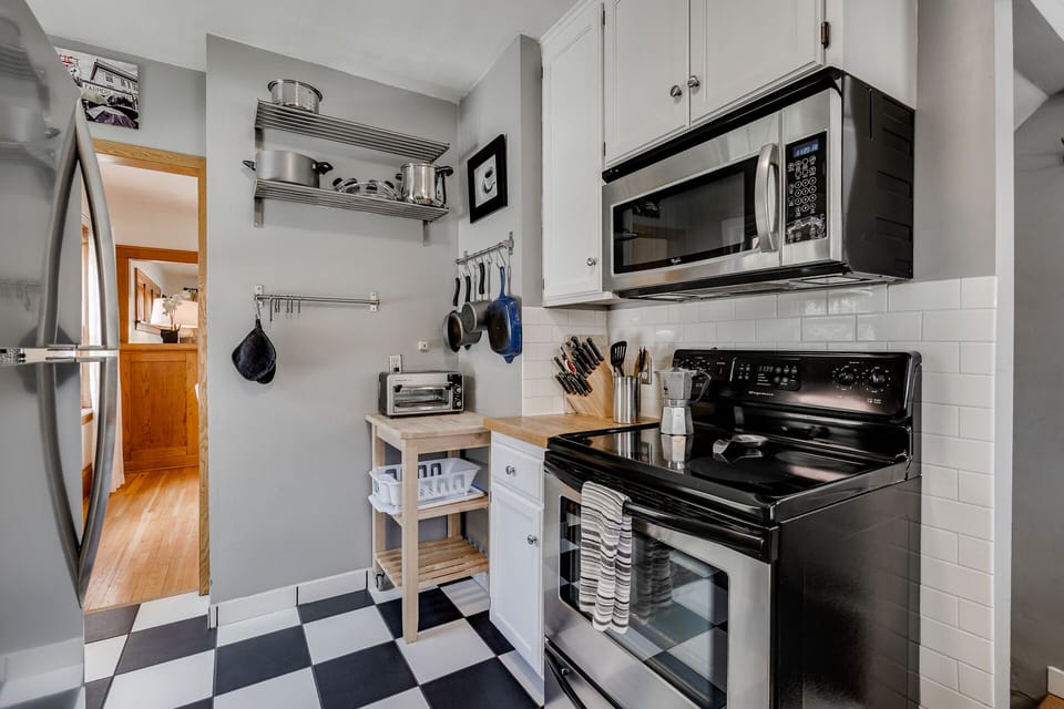 Your fully equipped kitchen features stainless steel appliances and everything you need to create delicious meals during your stay.