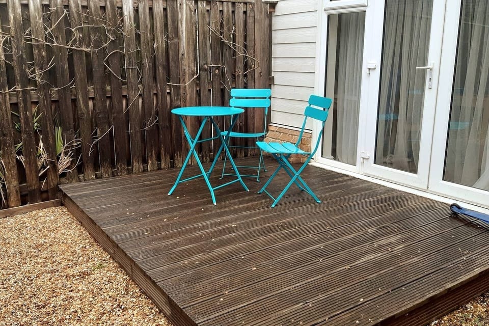3 movable garden dining tables with seating for 6
