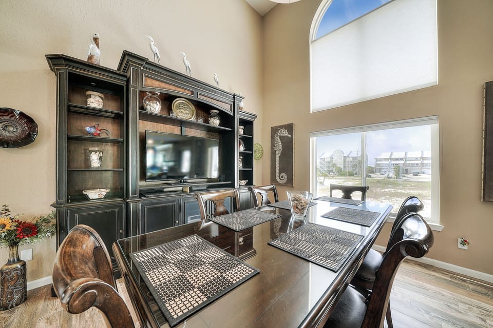 Large windows bring the outdoors in