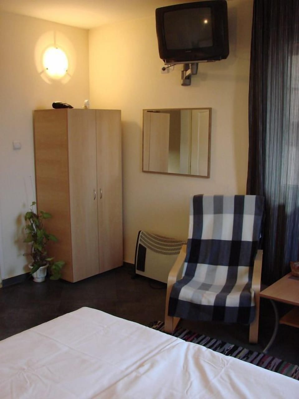 Minibar, desk, blackout drapes, iron/ironing board