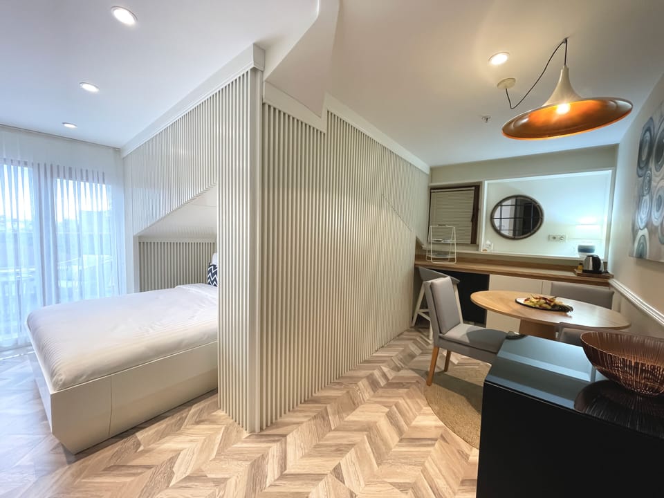 Terrace Superior Room, King | Premium bedding, minibar, in-room safe, blackout drapes