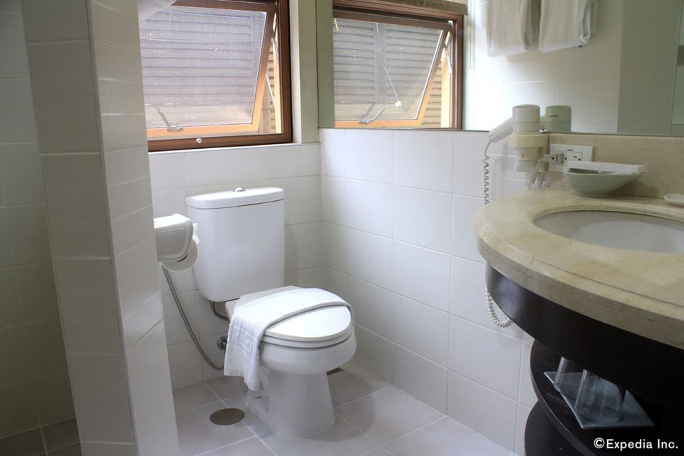 Bathroom | Bidet, towels, soap, toilet paper