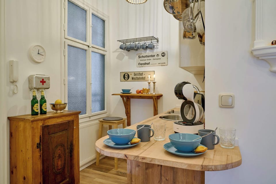 Double Room with balcony, shower, shared toilet "Koi" | Private kitchen | Fridge, microwave, stovetop, dishwasher