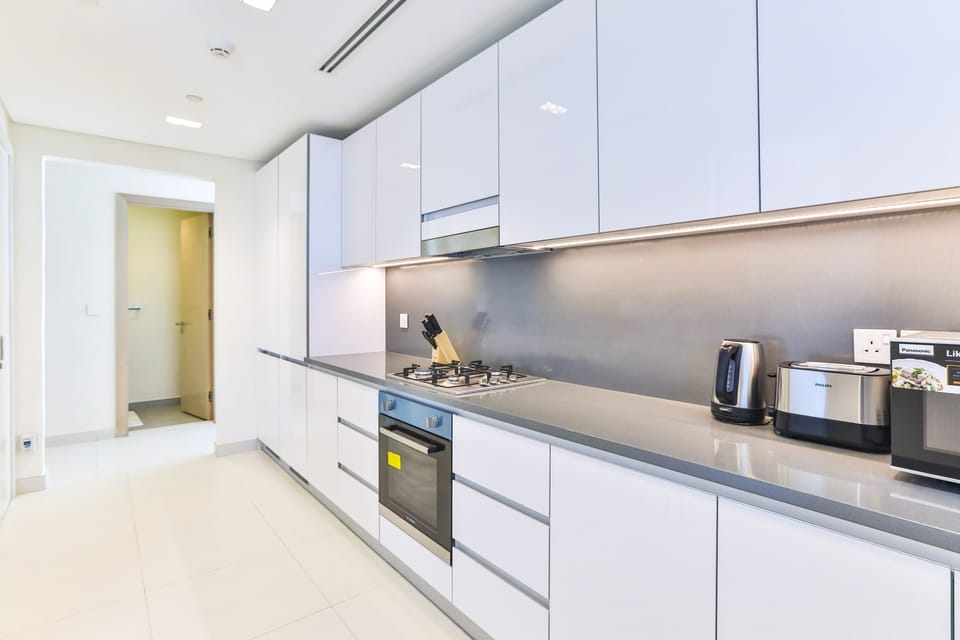 Deluxe Apartment, 2 Bedrooms, City View | Private kitchen