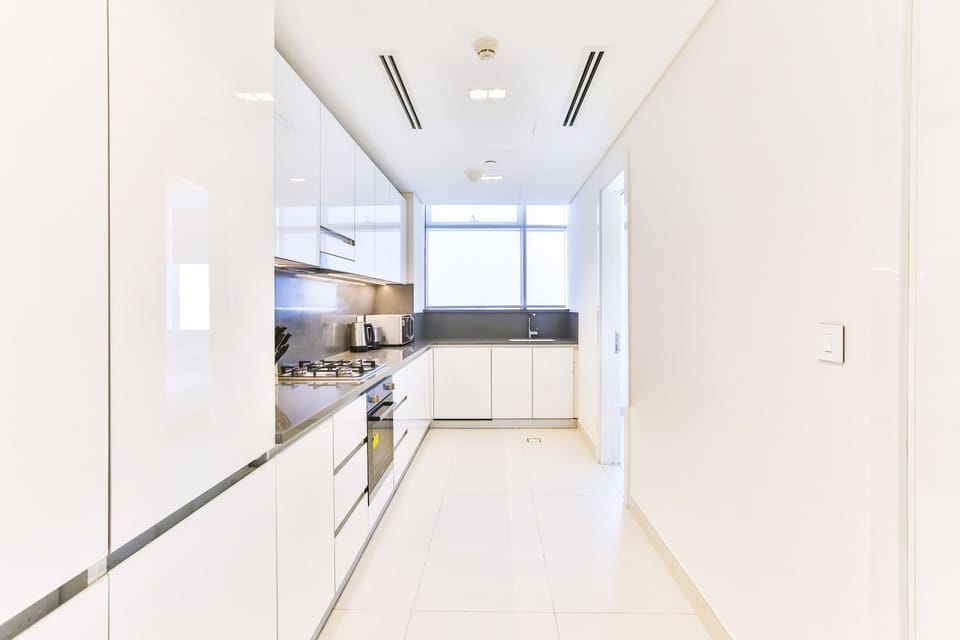 Deluxe Apartment, 2 Bedrooms, City View | Private kitchen