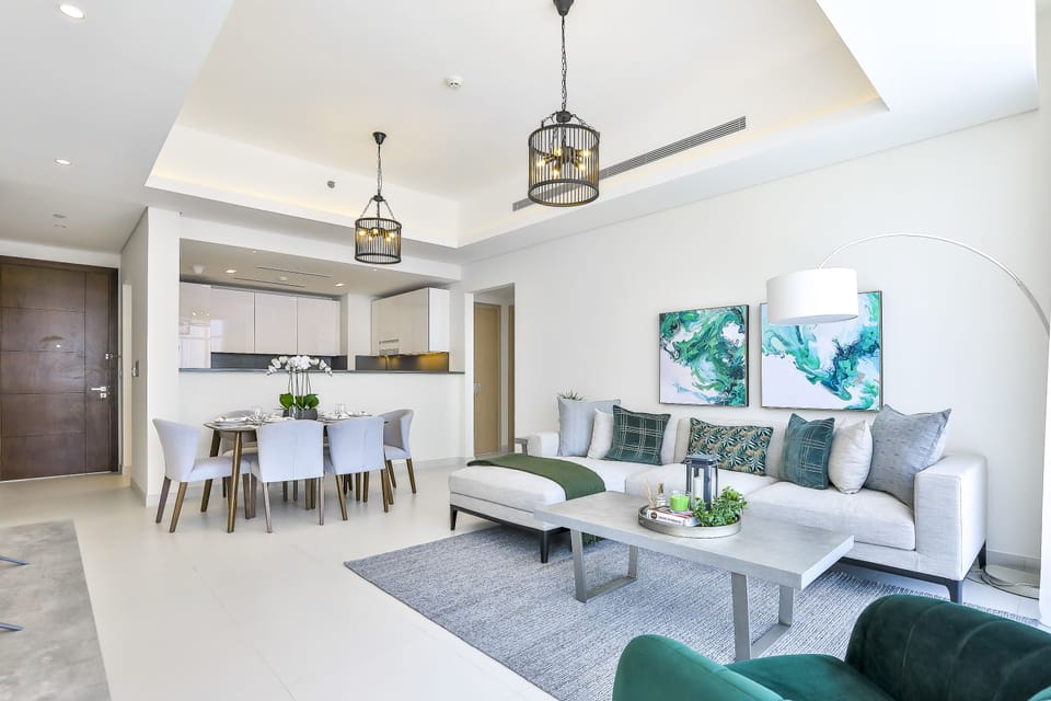 DHH - 2 Beds For The Price of 1 Bed Mada Residences Downtown | Living area | TV