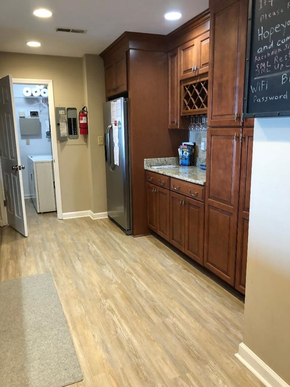 Large Fridge and Washer/Dryer