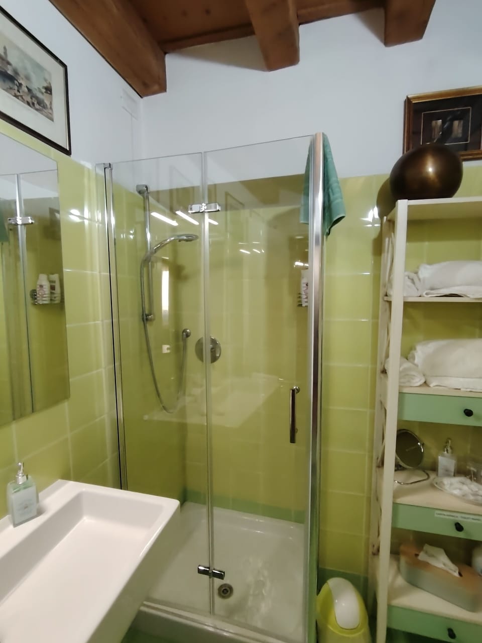 Deluxe Studio Suite | Bathroom | Shower, hair dryer, bidet, towels