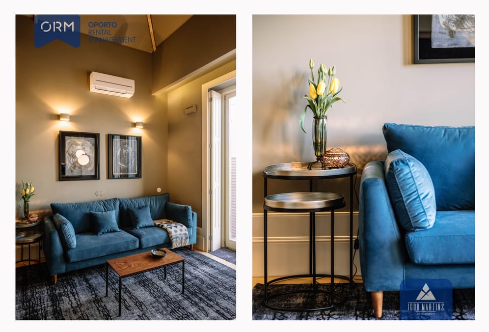 Panoramic Apartment, 1 Bedroom, Terrace | Living area | Flat-screen TV, heated floors