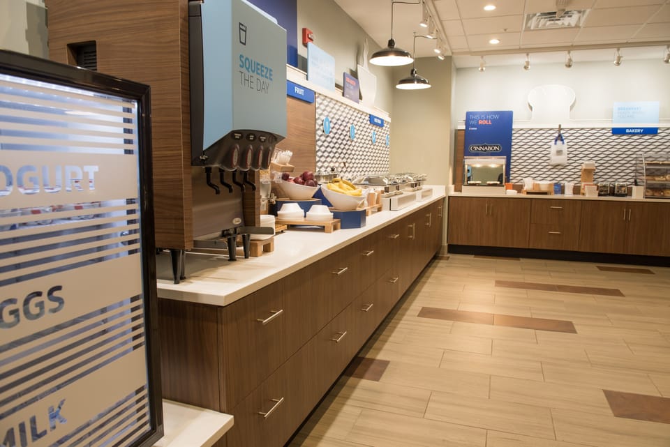Free daily buffet breakfast