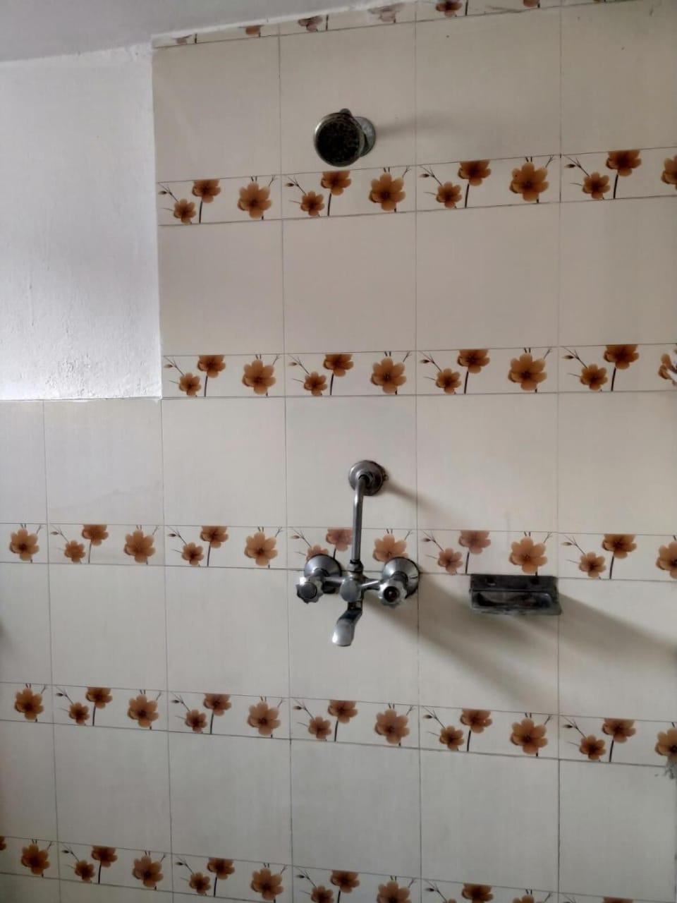 Shower, free toiletries, slippers, towels