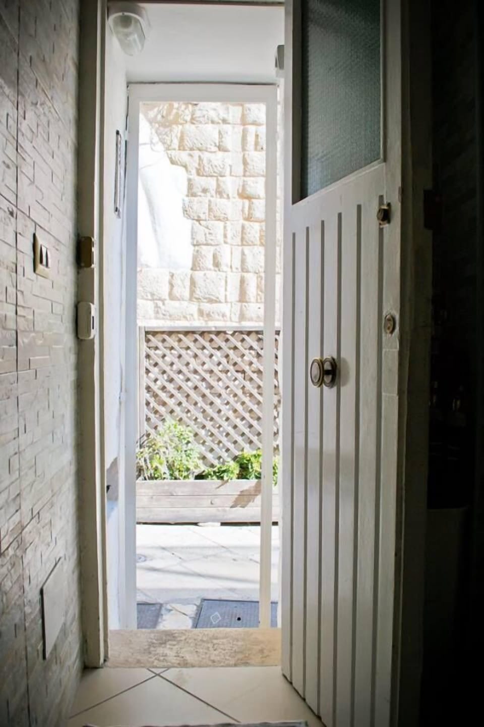Interior entrance