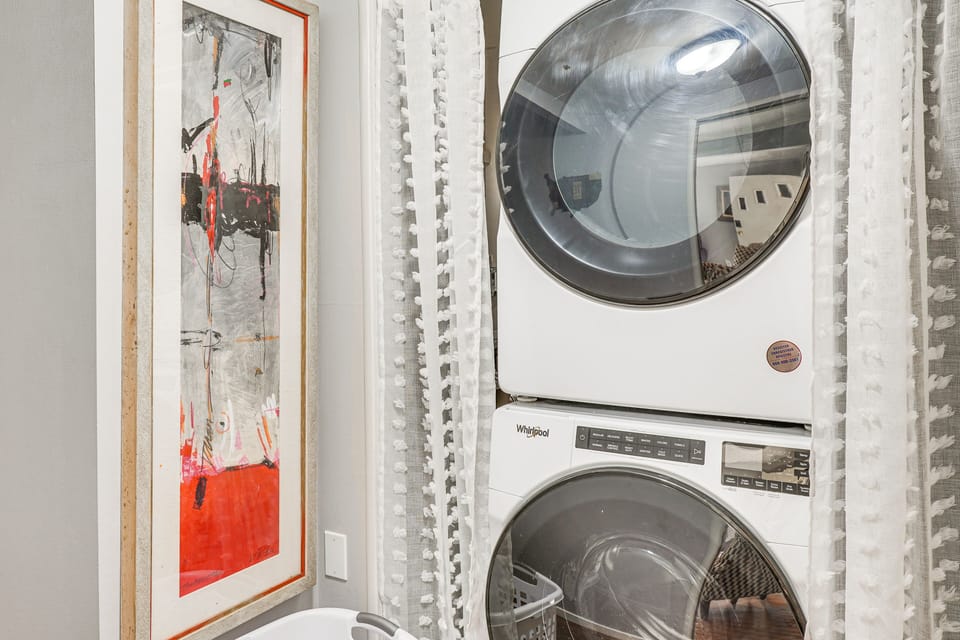 Washer & Dryer | Detergent Provided