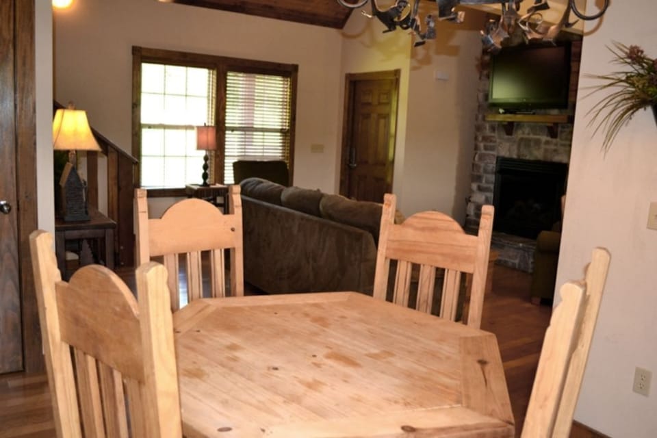 a dining set that sits 4 people.