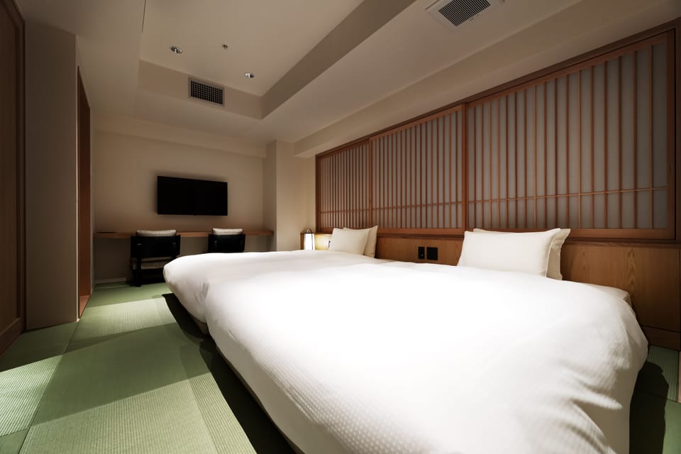 Moderate Twin (Japanese Style TATAMI), Non Smoking | In-room safe, blackout drapes, soundproofing, free WiFi