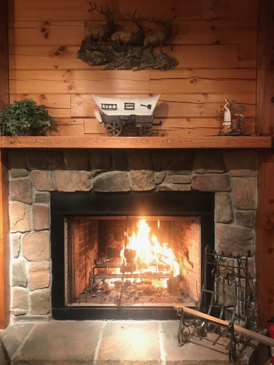 Cozy fires are great for winter evenings and stormy afternoons.