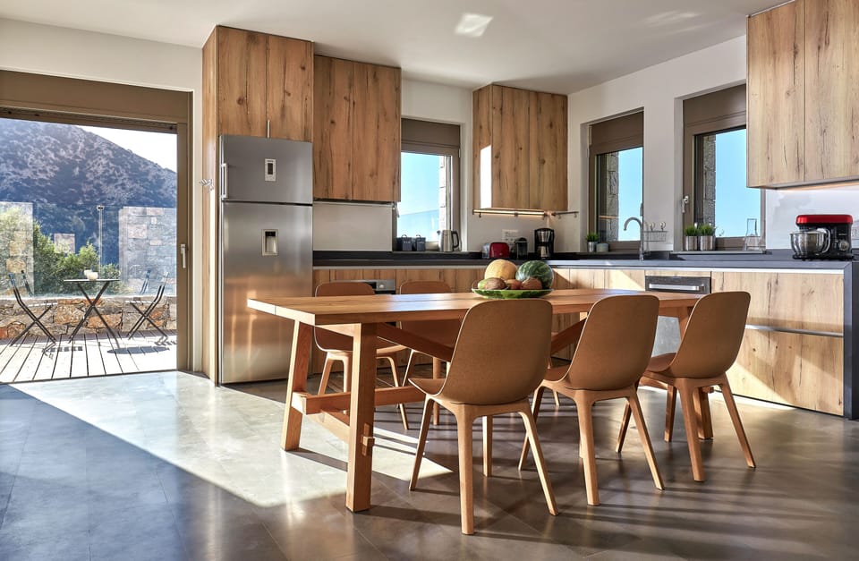 Villa, Private Pool | Private kitchen | Fridge, microwave, oven, stovetop