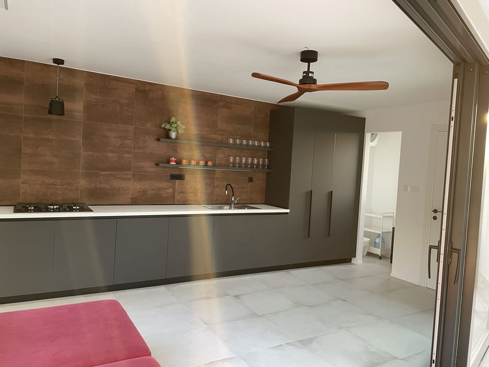 New outdoor kitchen