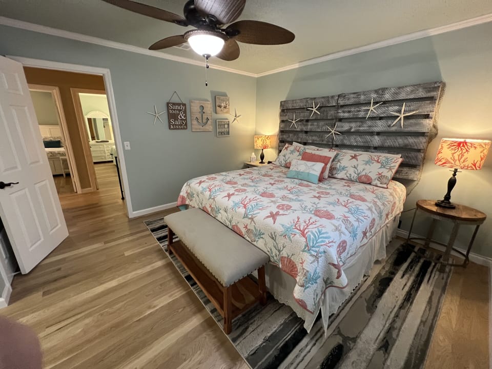 Master Bedroom with king size bed