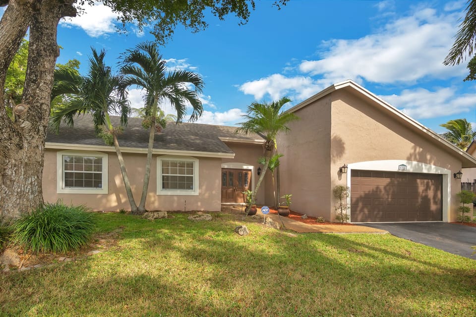 This single story spacious home has room enough room to for a family of 10.