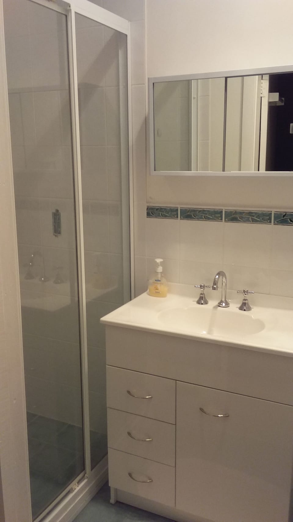 Bedsit shower