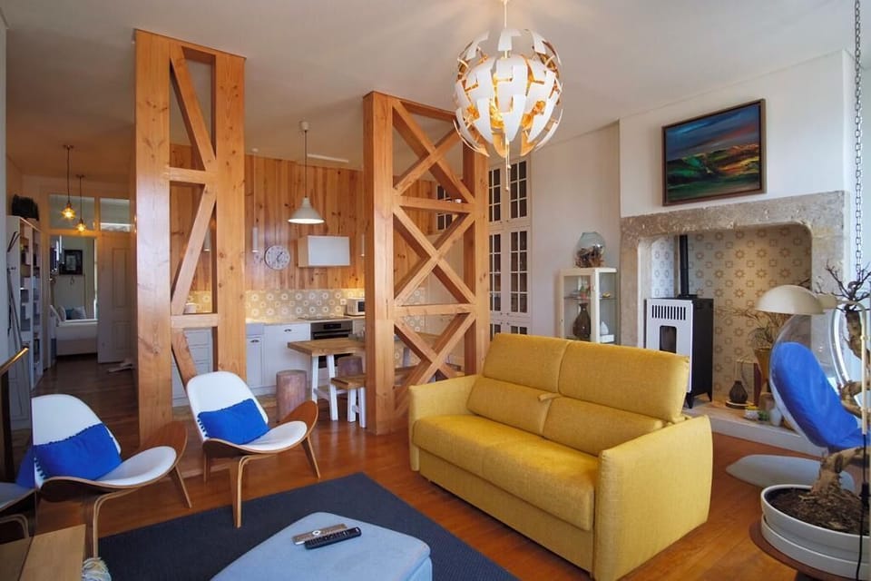 Sala de estar com TV, Wifi e ar condicionado
