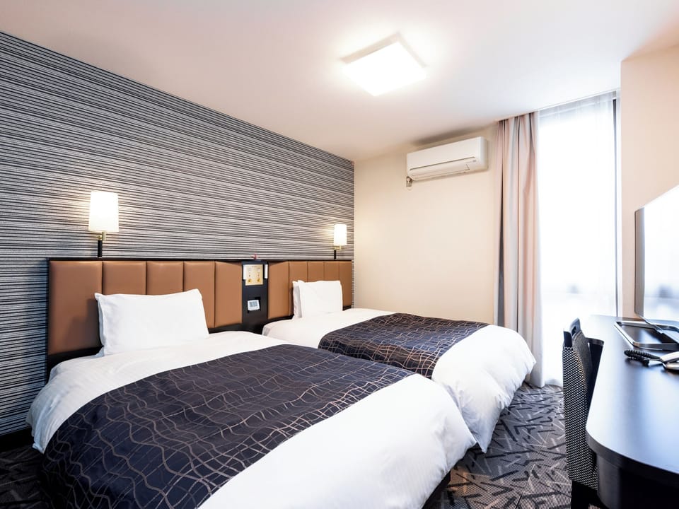 Twin Room, Multiple Beds, Non Smoking | Down comforters, desk, blackout drapes, free WiFi