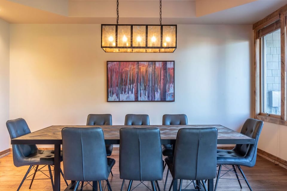 Dining table seats up to 10