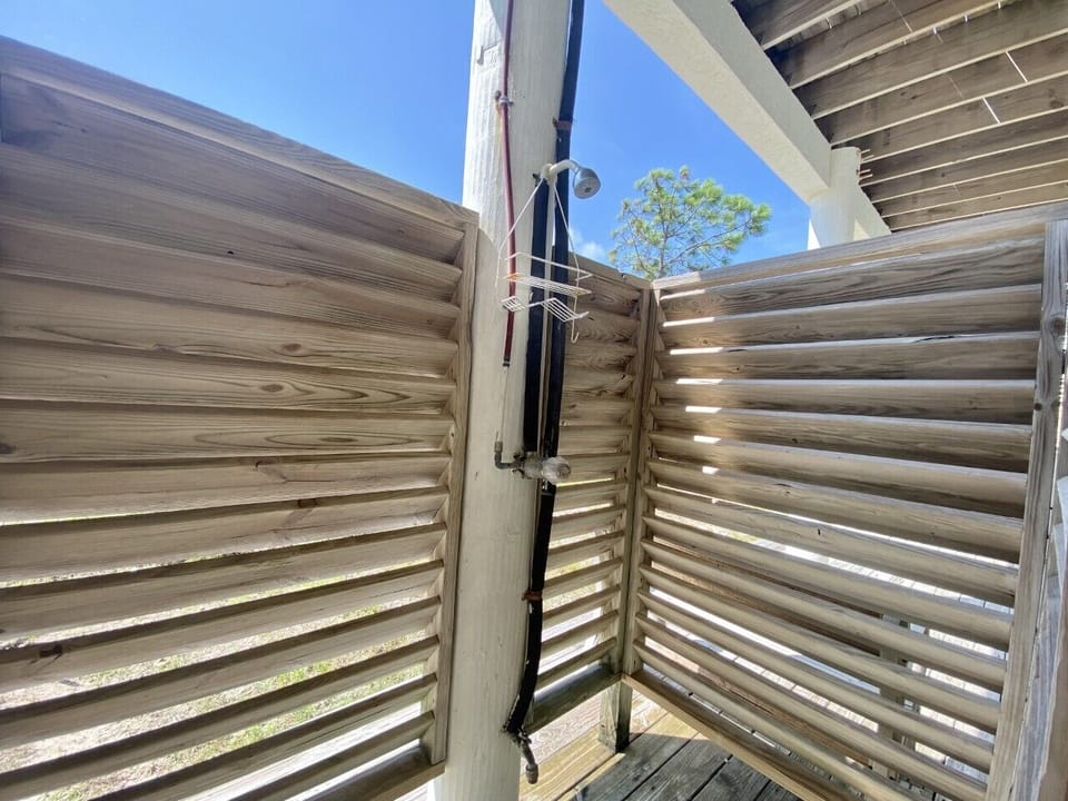 Hot and Cold outdoor shower