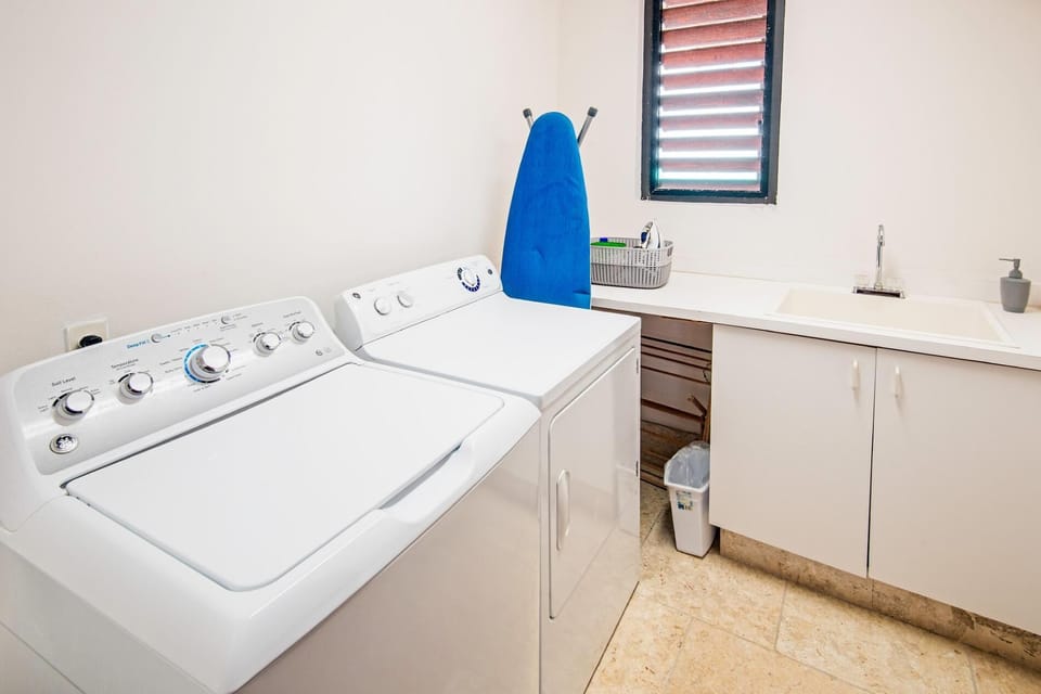 Guests have access to the laundry room which is located off of the kitchen in the main house. A small starting supply of laundry detergent is provided for guest use.