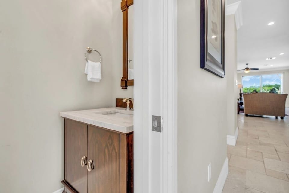 Hall Half Bath - lower level