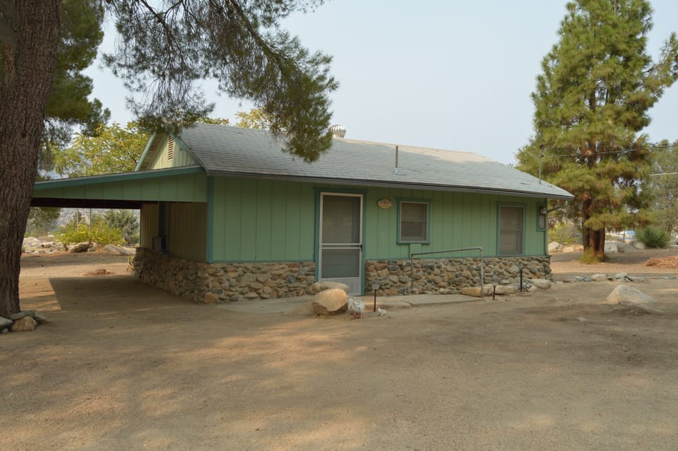 Green Cabin Front