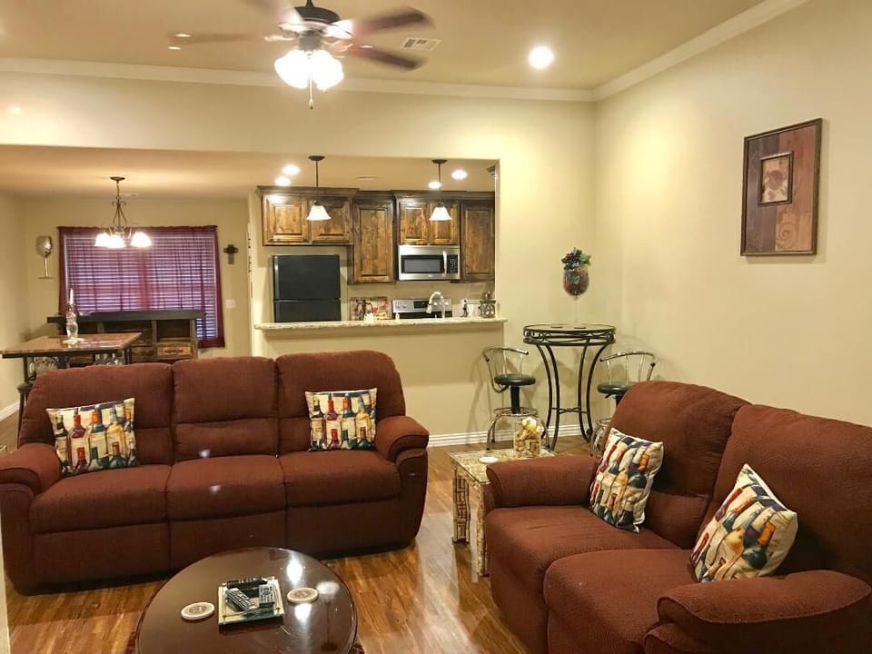Relax in the living room while a delicious dinner is cooking!