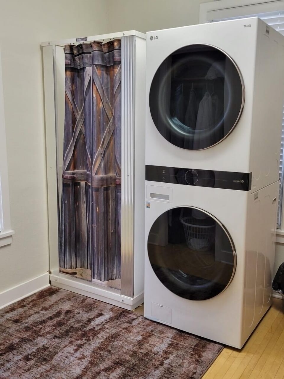LG Washer & Dryer
Shower stall is 32”
