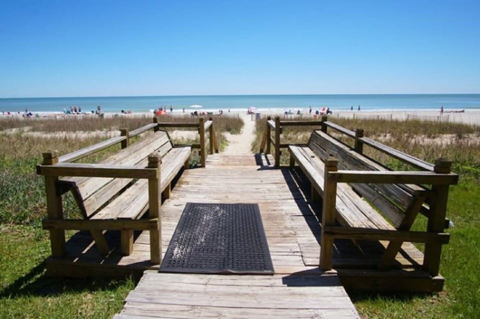 A few more steps and you are at the beach!