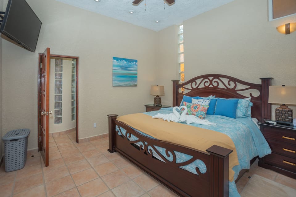Master bedroom with ensuite bathroom