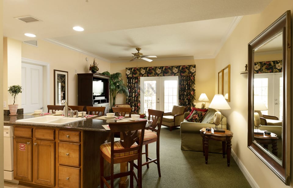 Integrated kitchen and living room