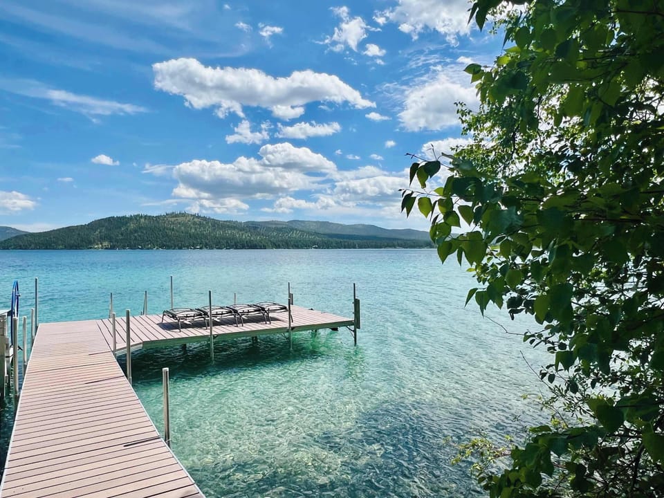 Beautiful Ashley Lake in Flathead Valley Montana just outside of Glacier Park and Whitefish